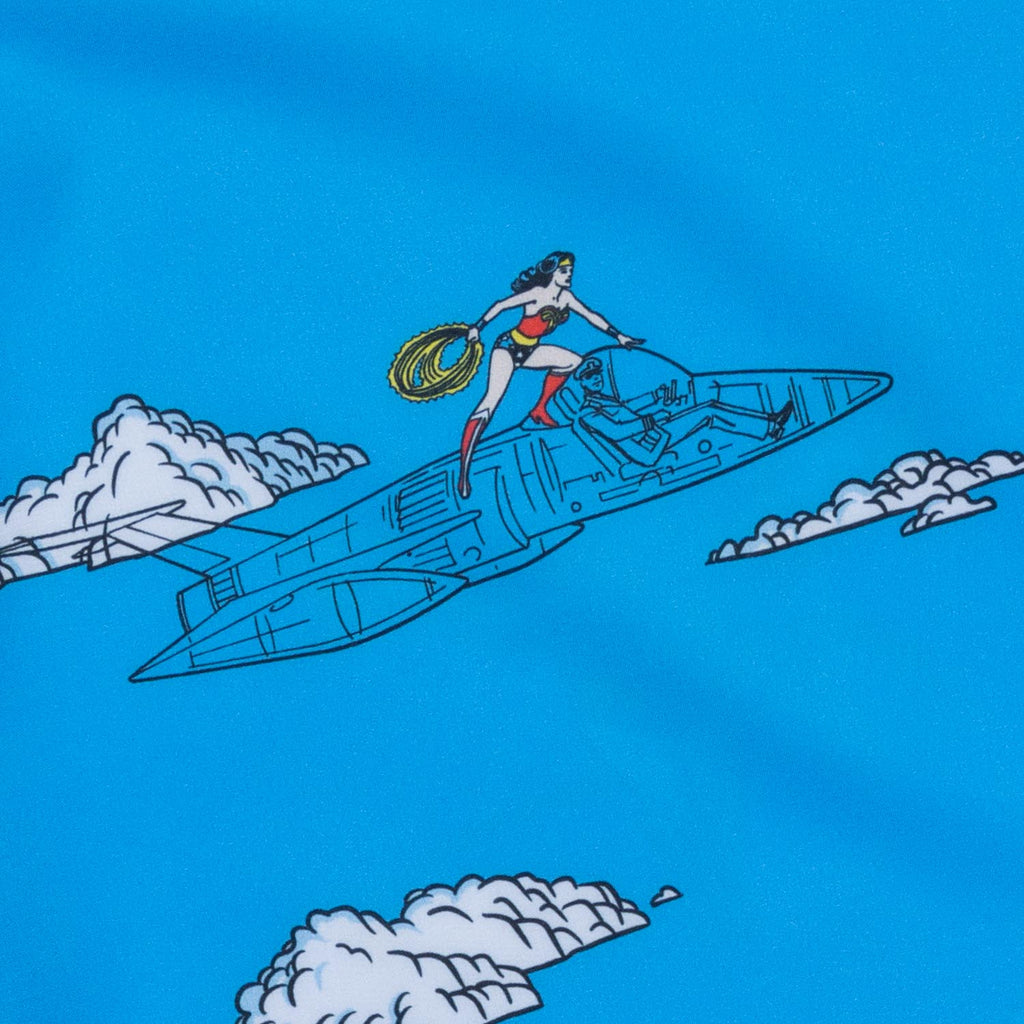 RSVLTS Invisible Jet KUNUFLEX Short Sleeve Shirt in Blue — detail 4