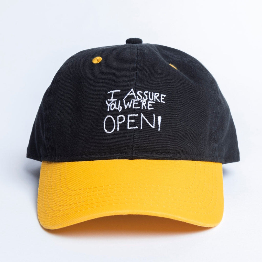 RSVLTS Quick Stop Snapback Hat in Black — front view