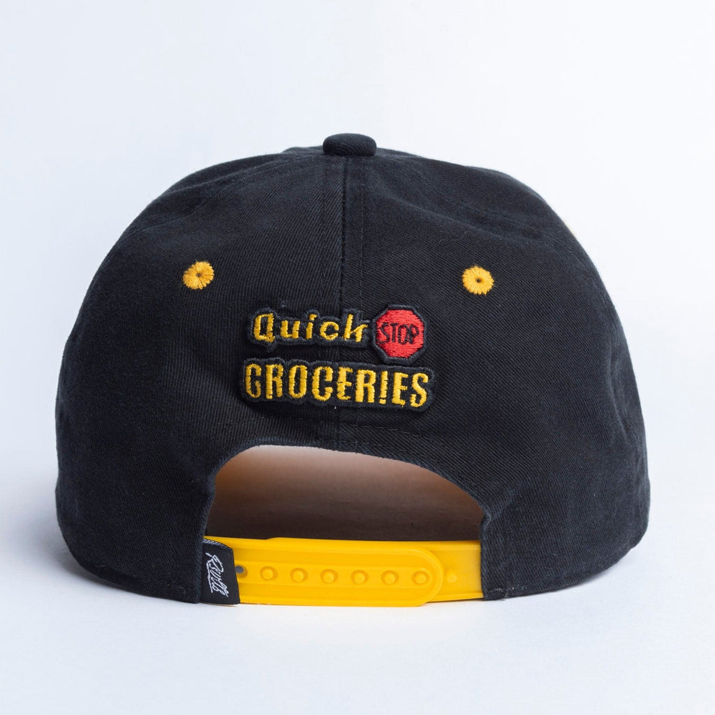 RSVLTS Quick Stop Snapback Hat in Black — detail 7