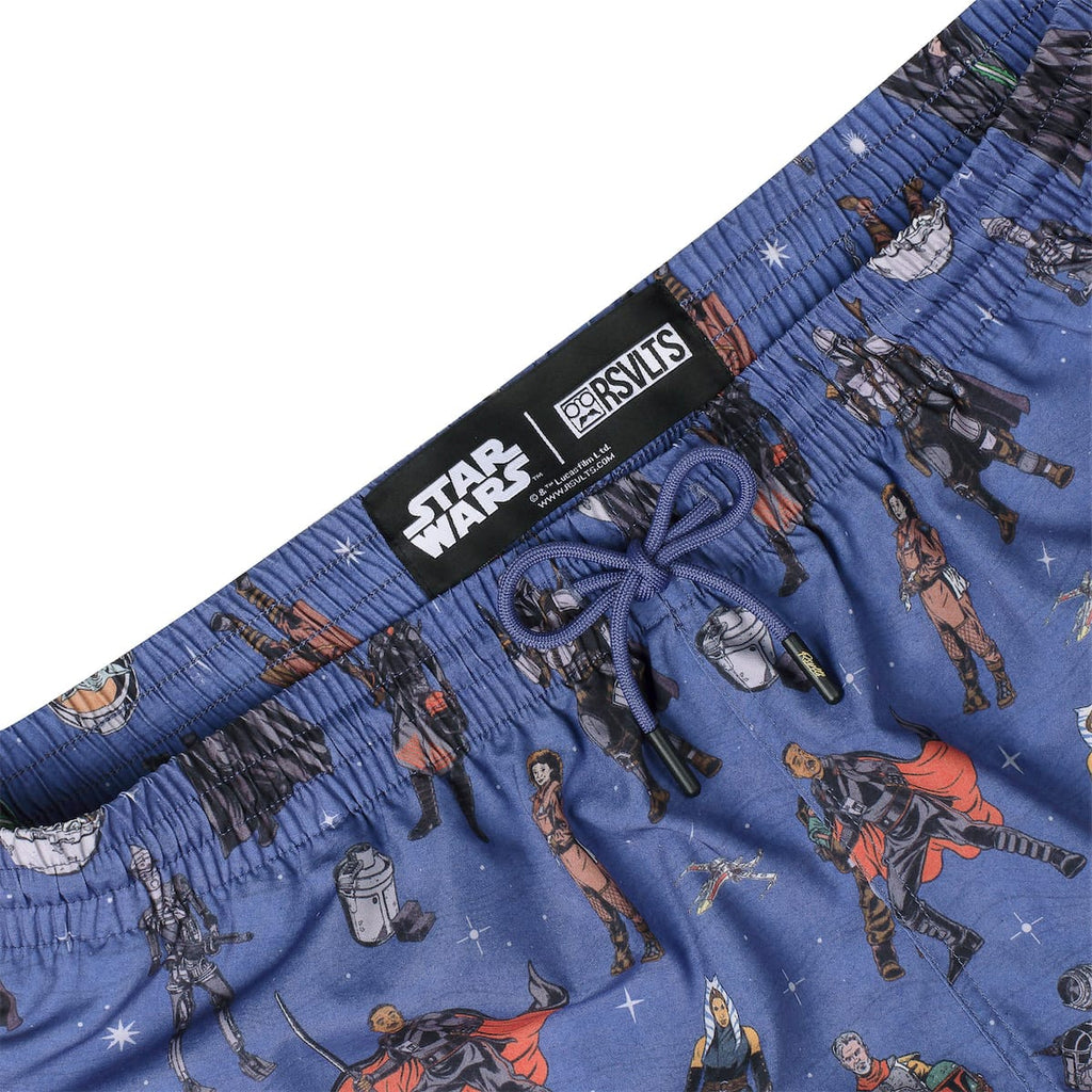 RSVLTS Retro Mando Hybrid Shorts in Blue — detail 6