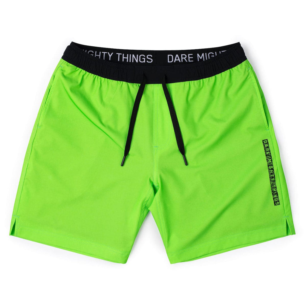 RSVLTS Radioactive V1 Lined Training Shorts in Green — detail 12