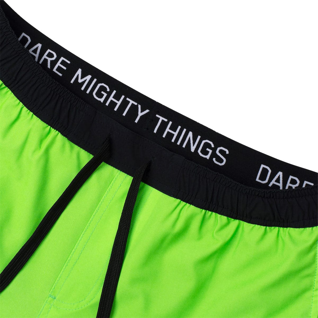RSVLTS Radioactive V1 Lined Training Shorts in Green — detail 5