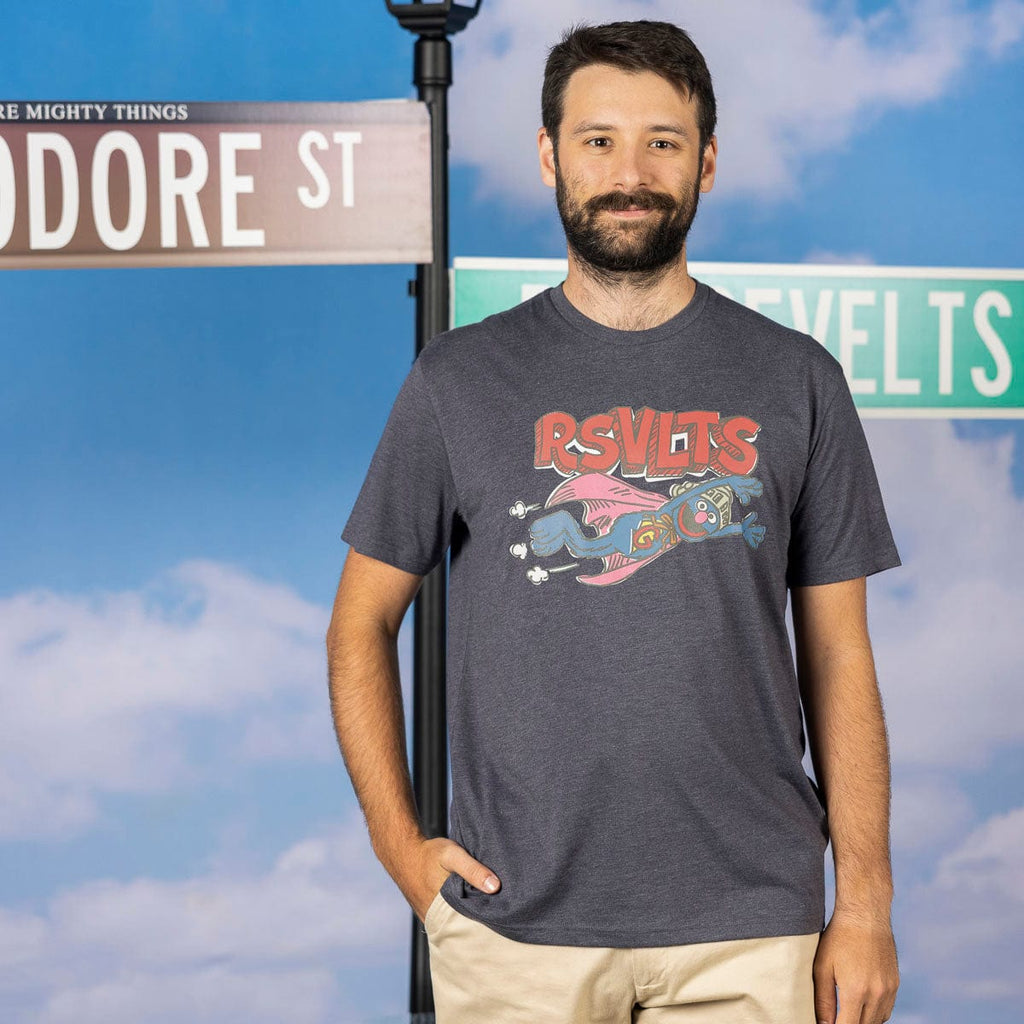 RSVLTS Super Grover Crewneck Tee in Gray — detail 3