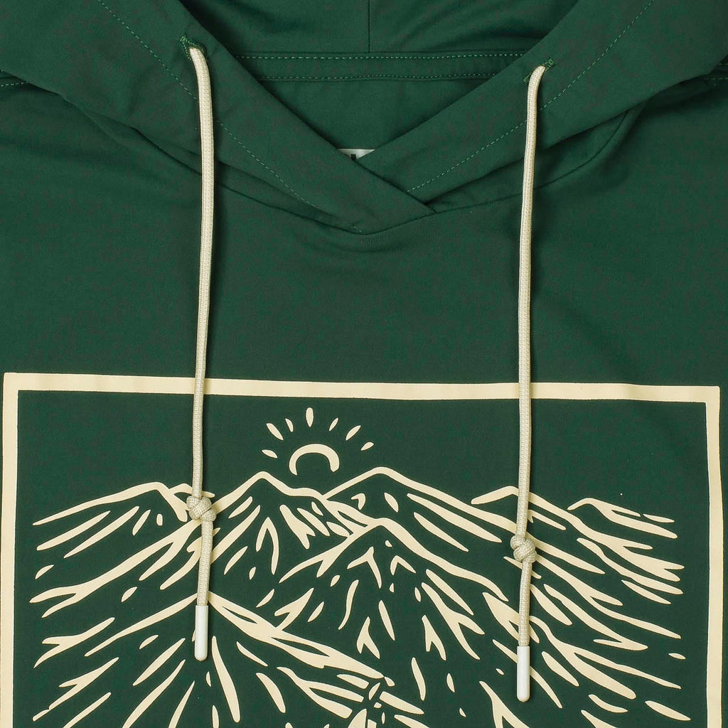 RSVLTS RSVLTS MTNS (Alpine Green) Performance Hoodie in Green — detail 4