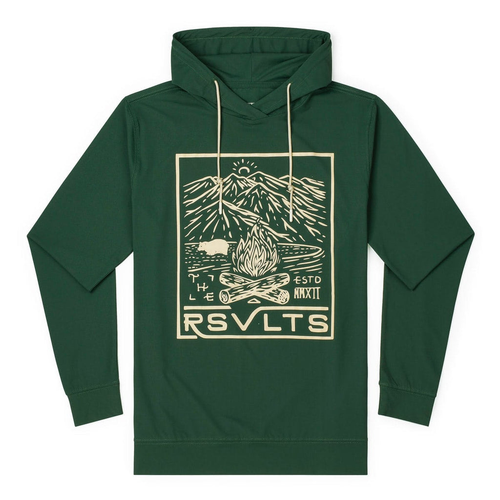 RSVLTS RSVLTS MTNS (Alpine Green) Performance Hoodie in Green — detail 2