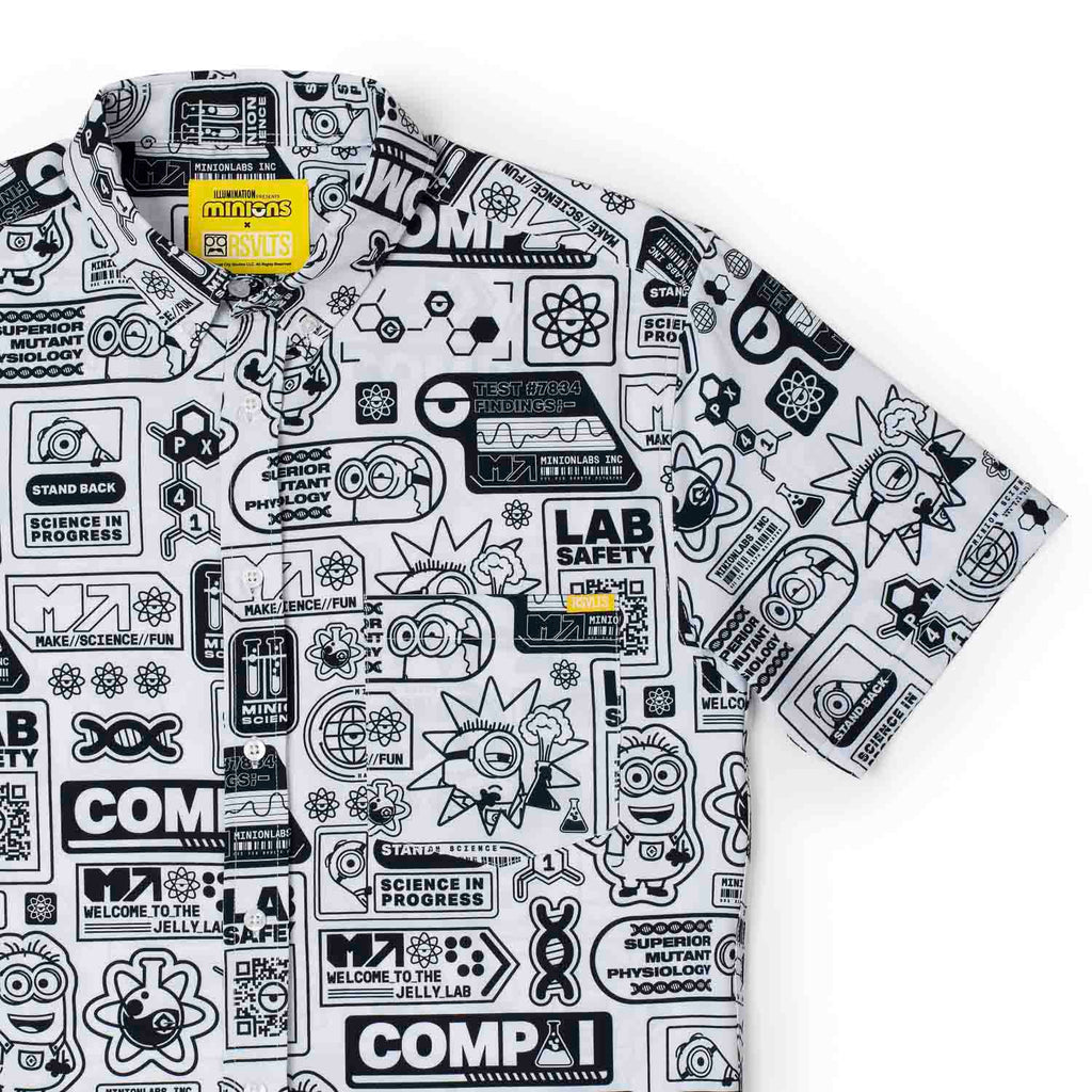 RSVLTS Zero Days Without Accident KUNUFLEX Short Sleeve Shirt in Black — detail 9