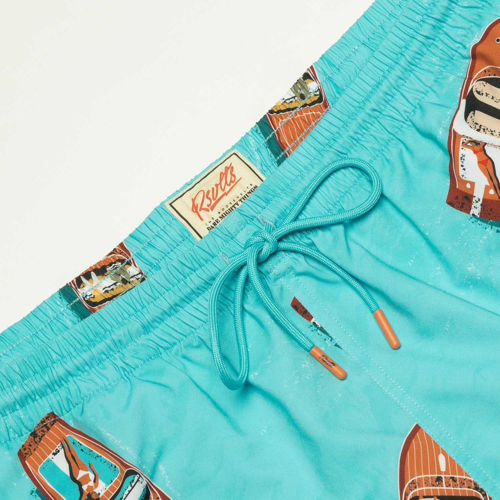 RSVLTS The Getaway Hybrid Shorts in Blue — detail 2