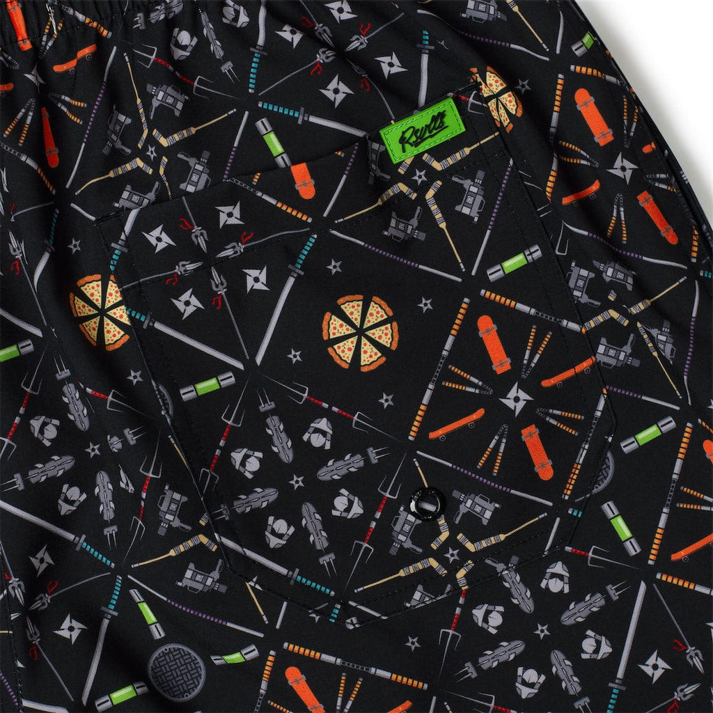RSVLTS Splinter's Couch Hybrid Shorts in Black — detail 4