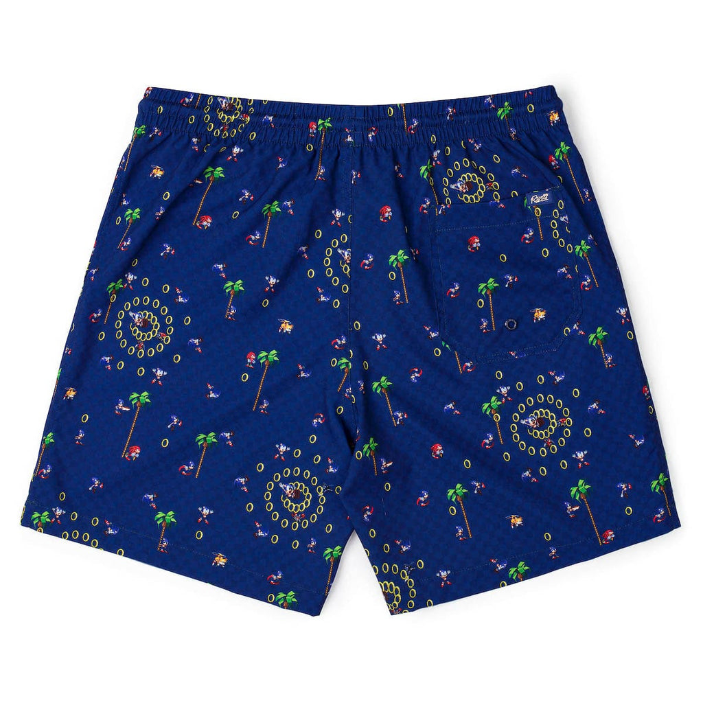 RSVLTS Sonic Interrupted Hybrid Shorts in Blue — detail 5