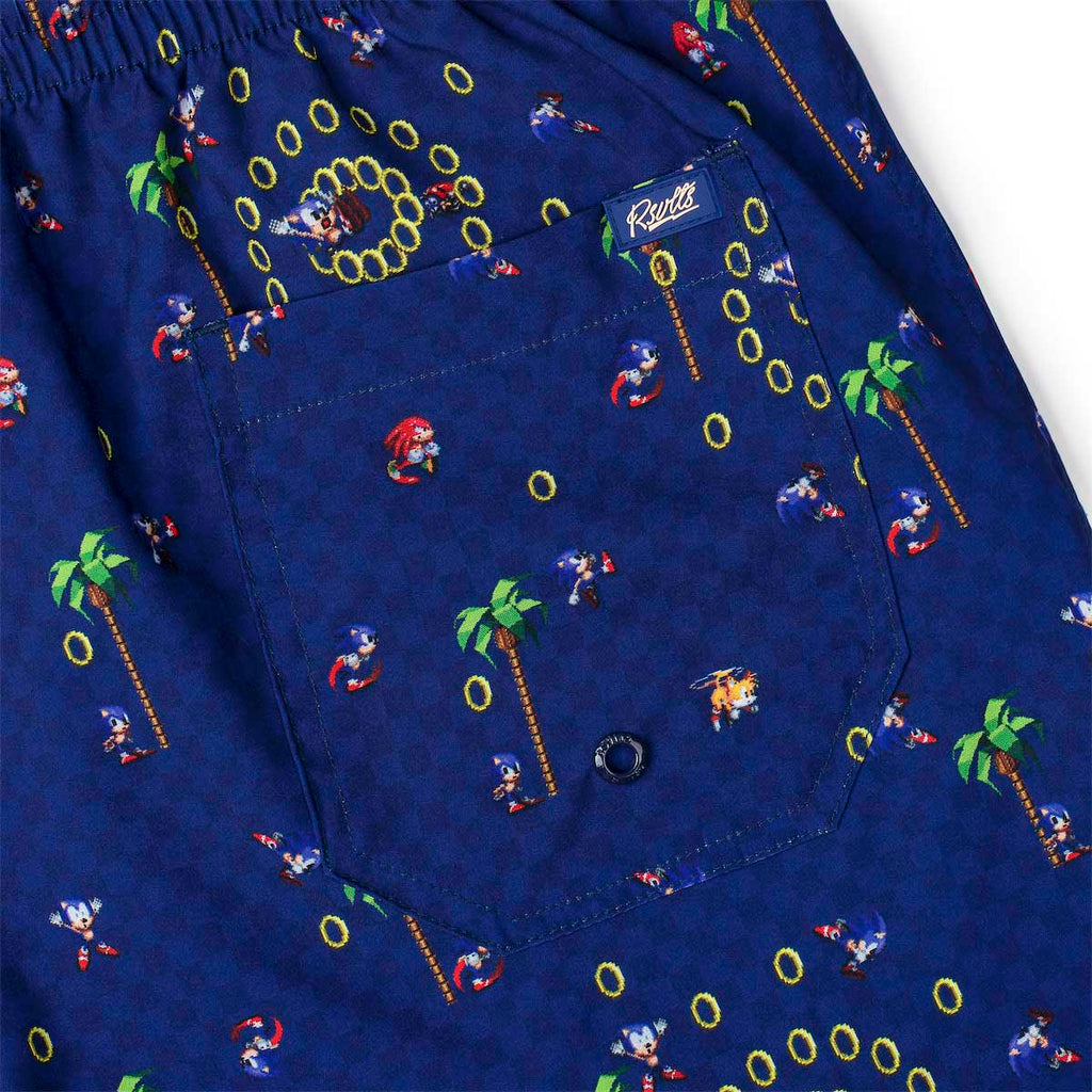 RSVLTS Sonic Interrupted Hybrid Shorts in Blue — detail 6