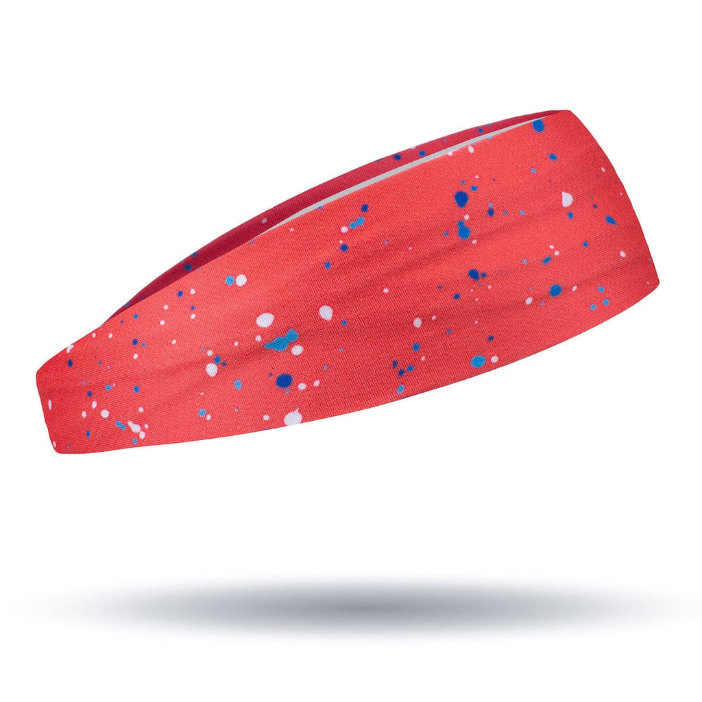RSVLTS Splat Damon (Infrared) Headband in Orange — detail 2