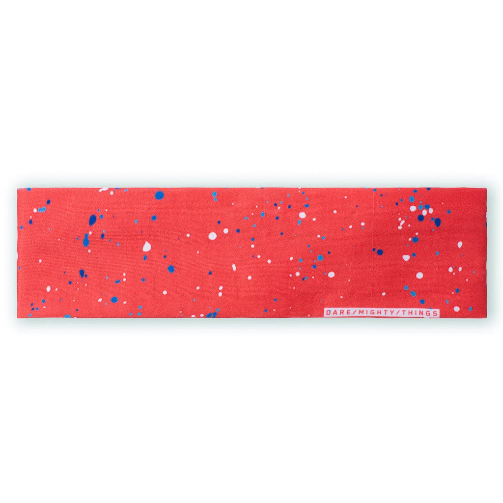 RSVLTS Splat Damon (Infrared) Headband in Orange — detail 3