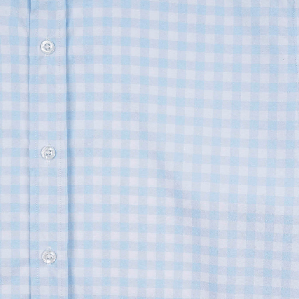 RSVLTS The Beckwith Good Looks KUNUFLEX Dress Shirt in Blue — detail 8