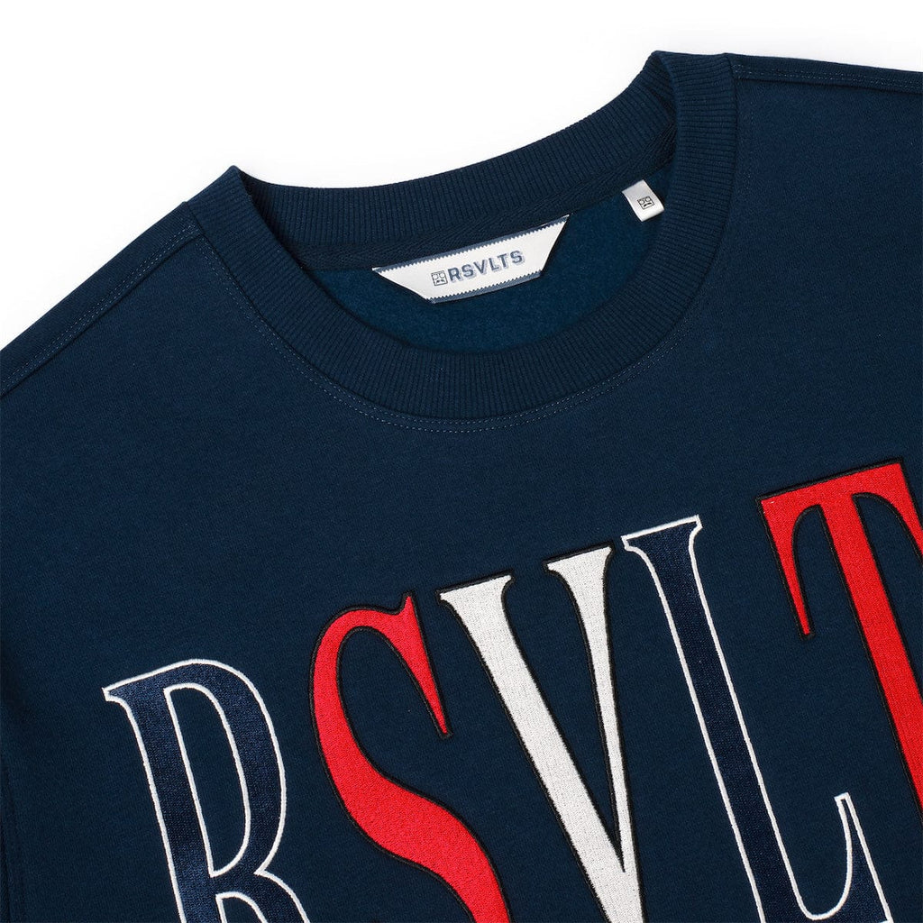 RSVLTS RSVLTS Athletics Crewneck Sweatshirt in Blue — detail 4