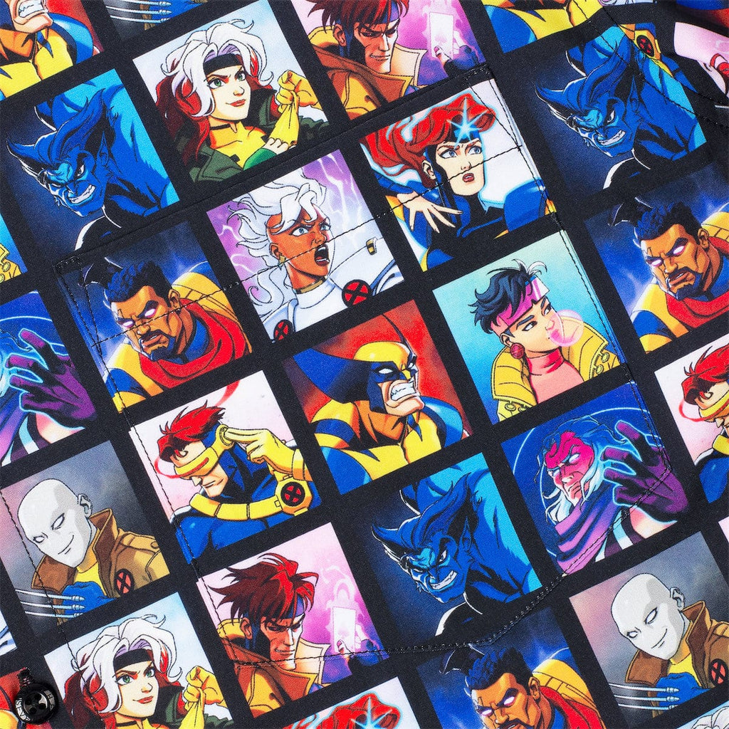 RSVLTS Uncanny Collage KUNUFLEX Short Sleeve Shirt in Multicolor — detail 3