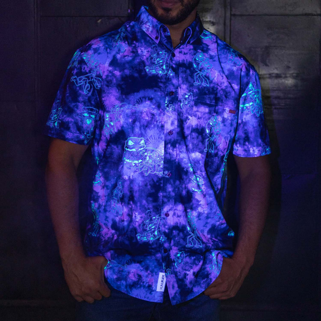 RSVLTS Zoinks!!! KUNUFLEX Short Sleeve Shirt in Blue — detail 9