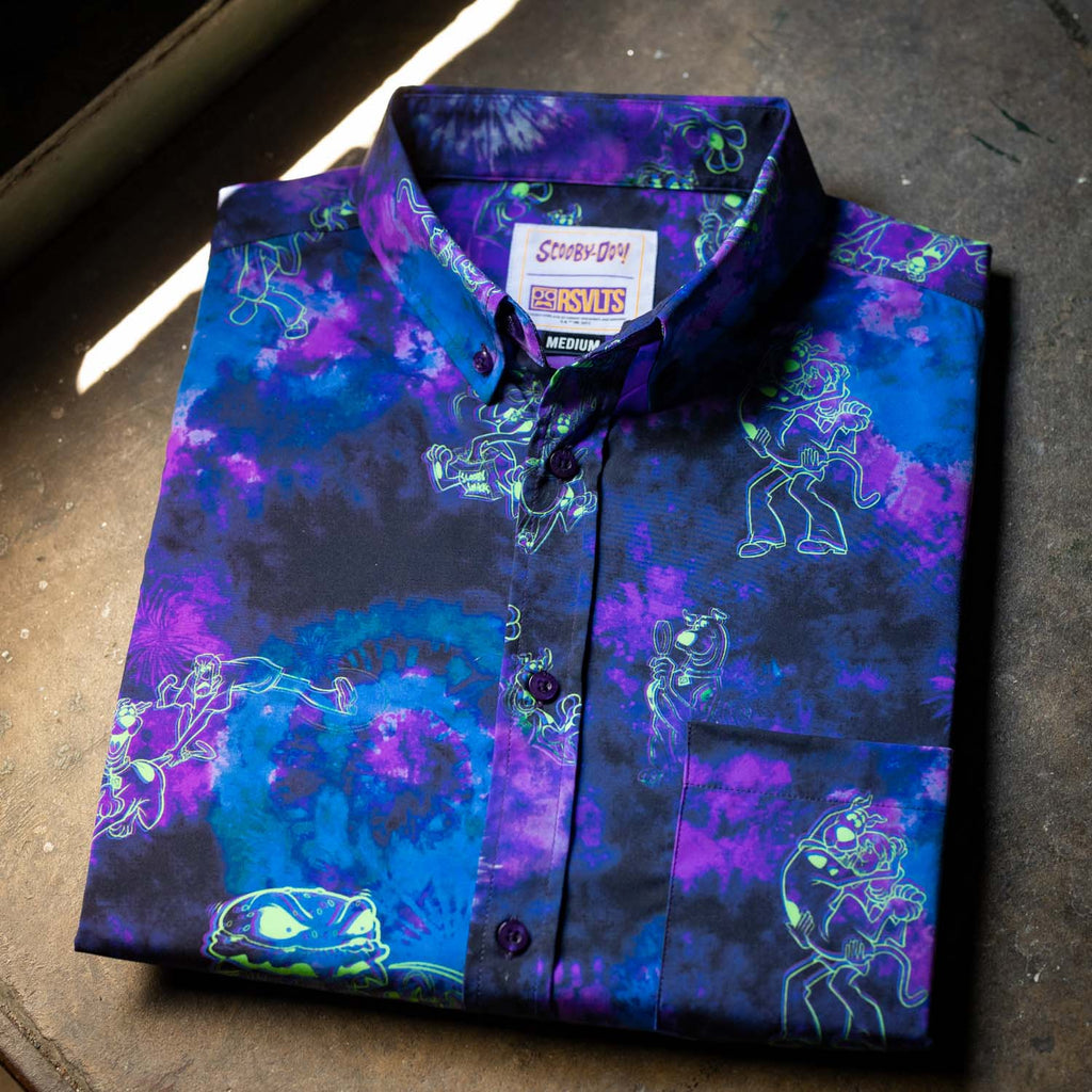 RSVLTS Zoinks!!! KUNUFLEX Short Sleeve Shirt in Blue — detail 10