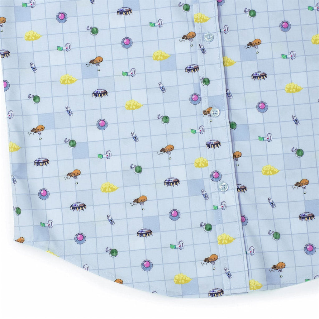 RSVLTS Gear & Grid KUNUFLEX Short Sleeve Shirt in Blue — detail 12