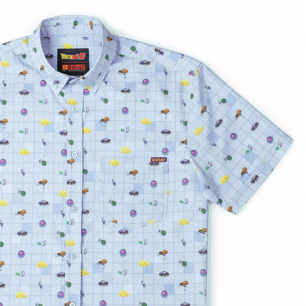 RSVLTS Gear & Grid KUNUFLEX Short Sleeve Shirt in Blue — detail 14