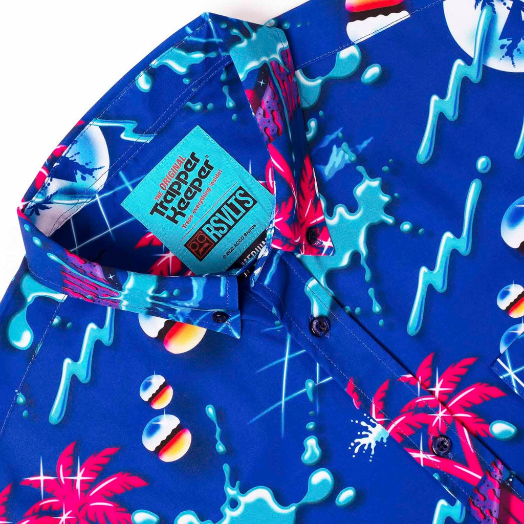 RSVLTS The Teacher’s Pet KUNUFLEX Short Sleeve Shirt in Blue — detail 5