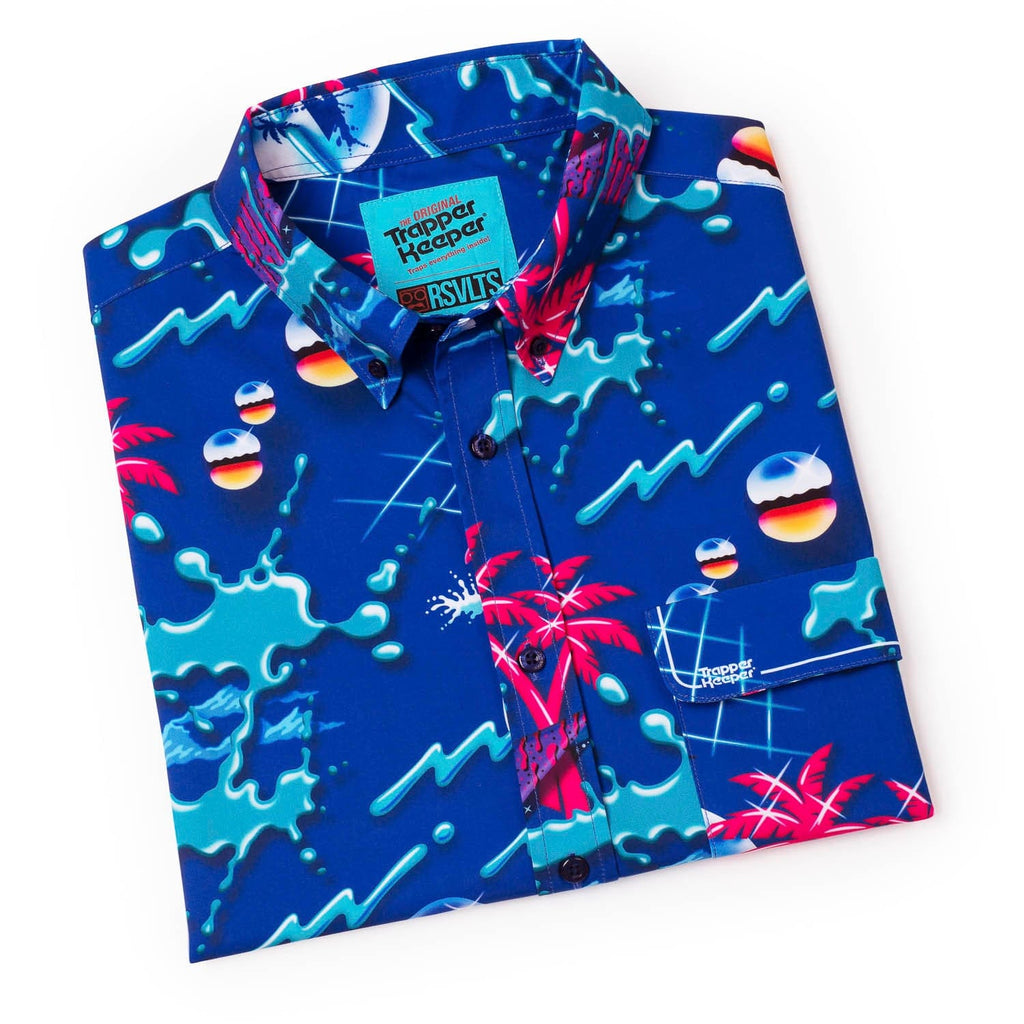RSVLTS The Teacher’s Pet KUNUFLEX Short Sleeve Shirt in Blue — detail 8