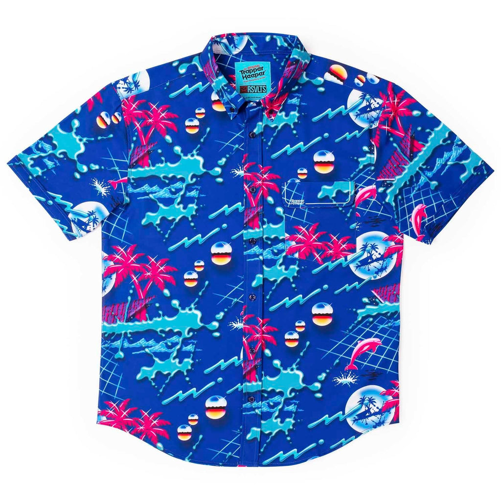 RSVLTS The Teacher’s Pet KUNUFLEX Short Sleeve Shirt in Blue — detail 2