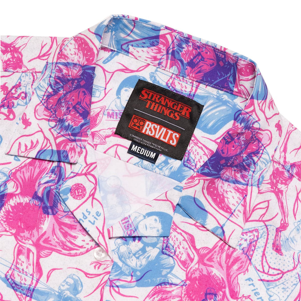 RSVLTS Friends Don't Lie Women's KUNUFLEX Short Sleeve Shirt in Blue — detail 9