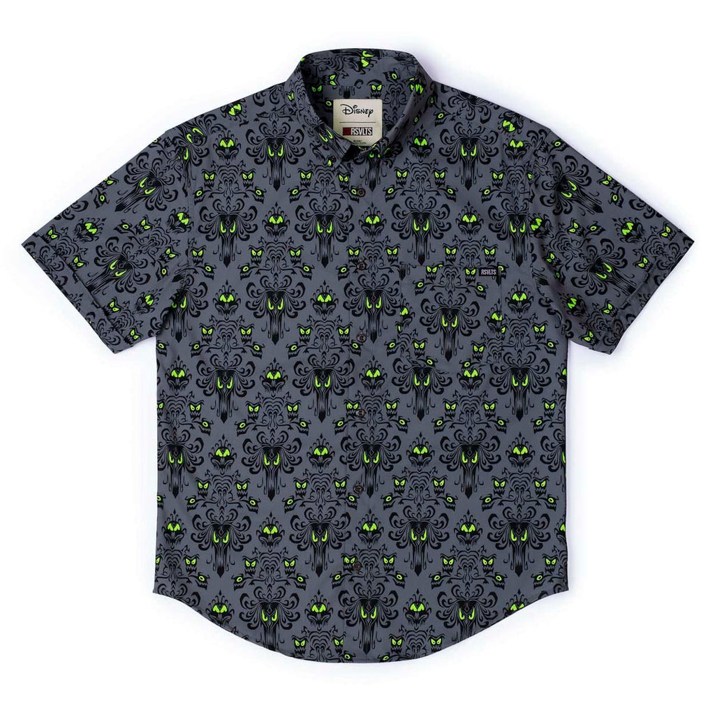 RSVLTS Wall Creeps KUNUFLEX Short Sleeve Shirt in Gray — detail 4