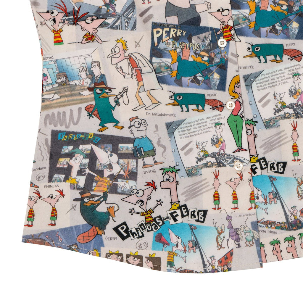 RSVLTS Tri-State Sketches Women's KUNUFLEX Short Sleeve Shirt in Multicolor — detail 11