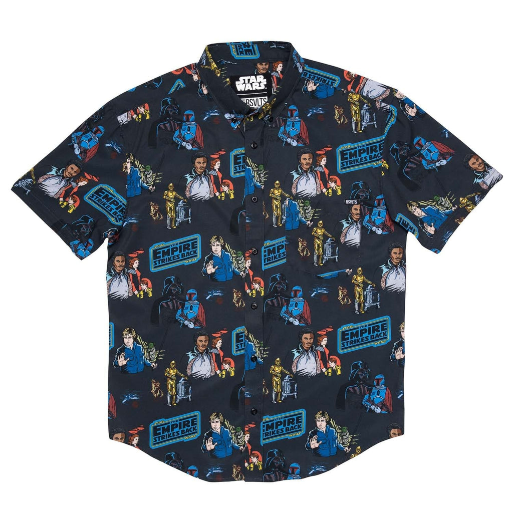 RSVLTS All Too Easy KUNUFLEX Short Sleeve Shirt in Black — detail 7