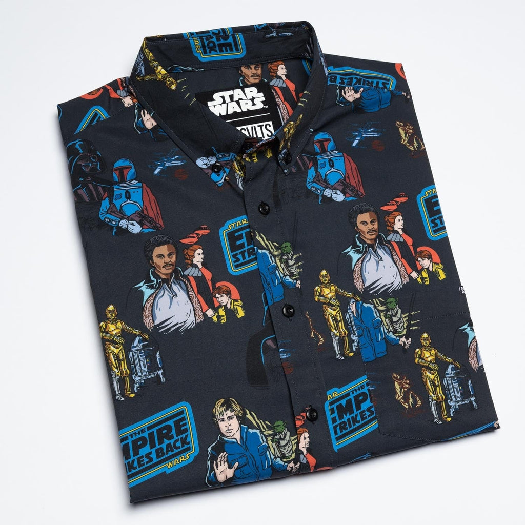 RSVLTS All Too Easy KUNUFLEX Short Sleeve Shirt in Black — detail 12
