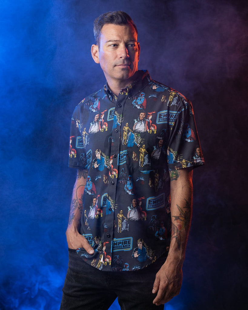 RSVLTS All Too Easy KUNUFLEX Short Sleeve Shirt in Black — detail 14