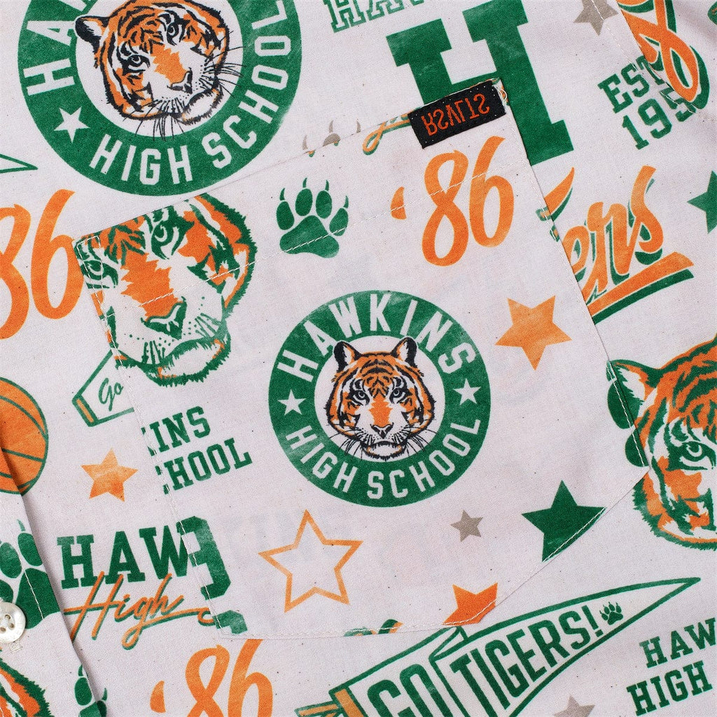 RSVLTS Go Tigers! KUNUFLEX Short Sleeve Shirt in Green — detail 4