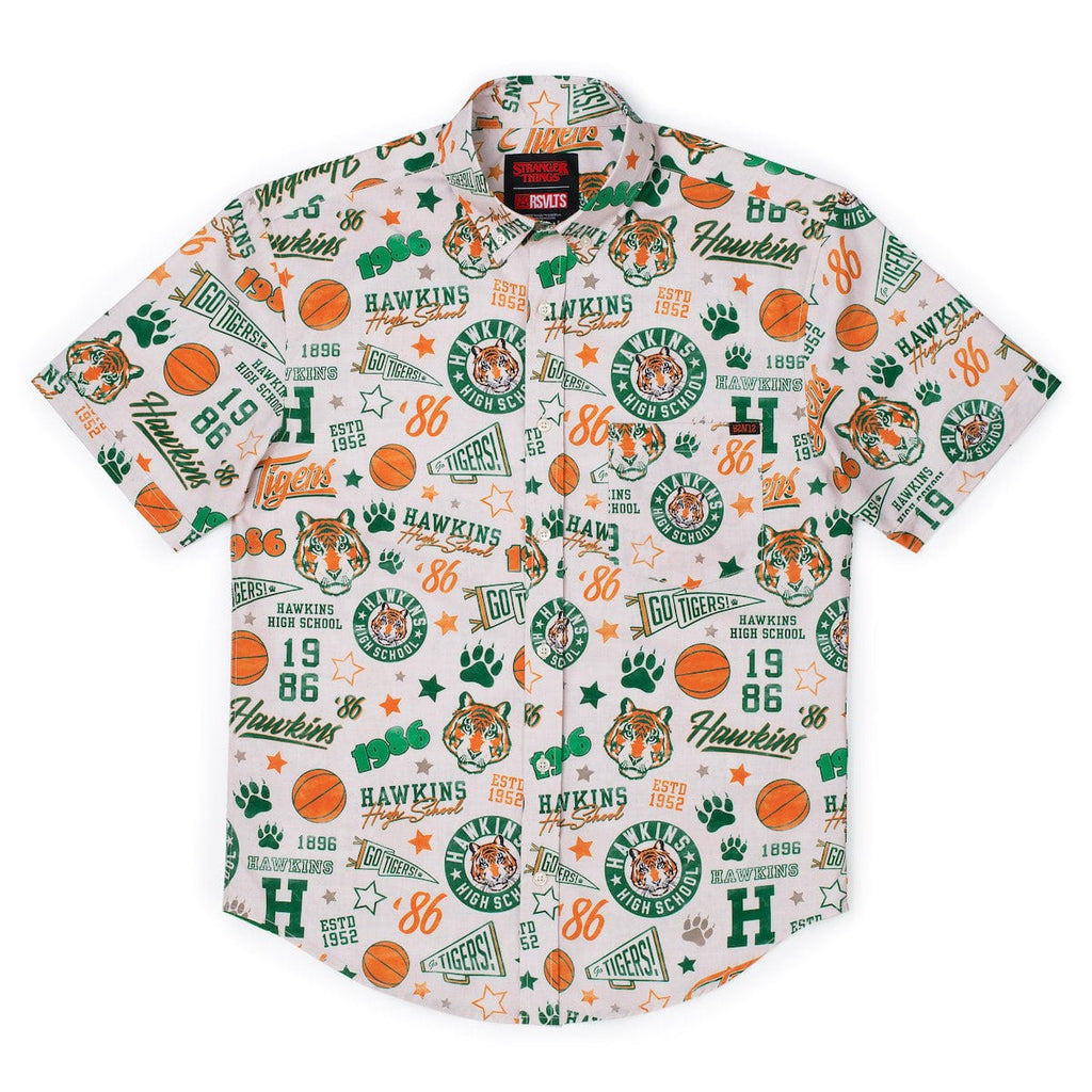 RSVLTS Go Tigers! KUNUFLEX Short Sleeve Shirt in Green — detail 6