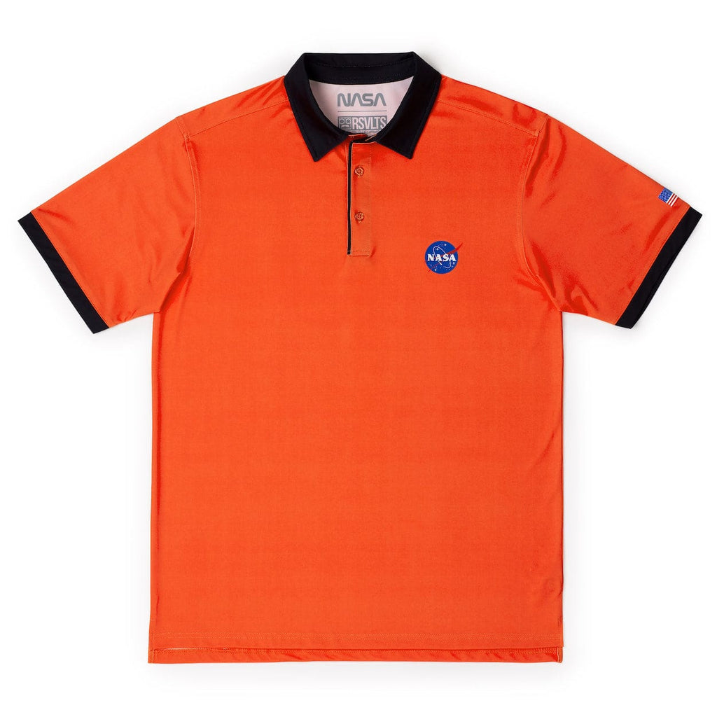 RSVLTS Tangy Tee Time All-Day Polo in Orange — front view