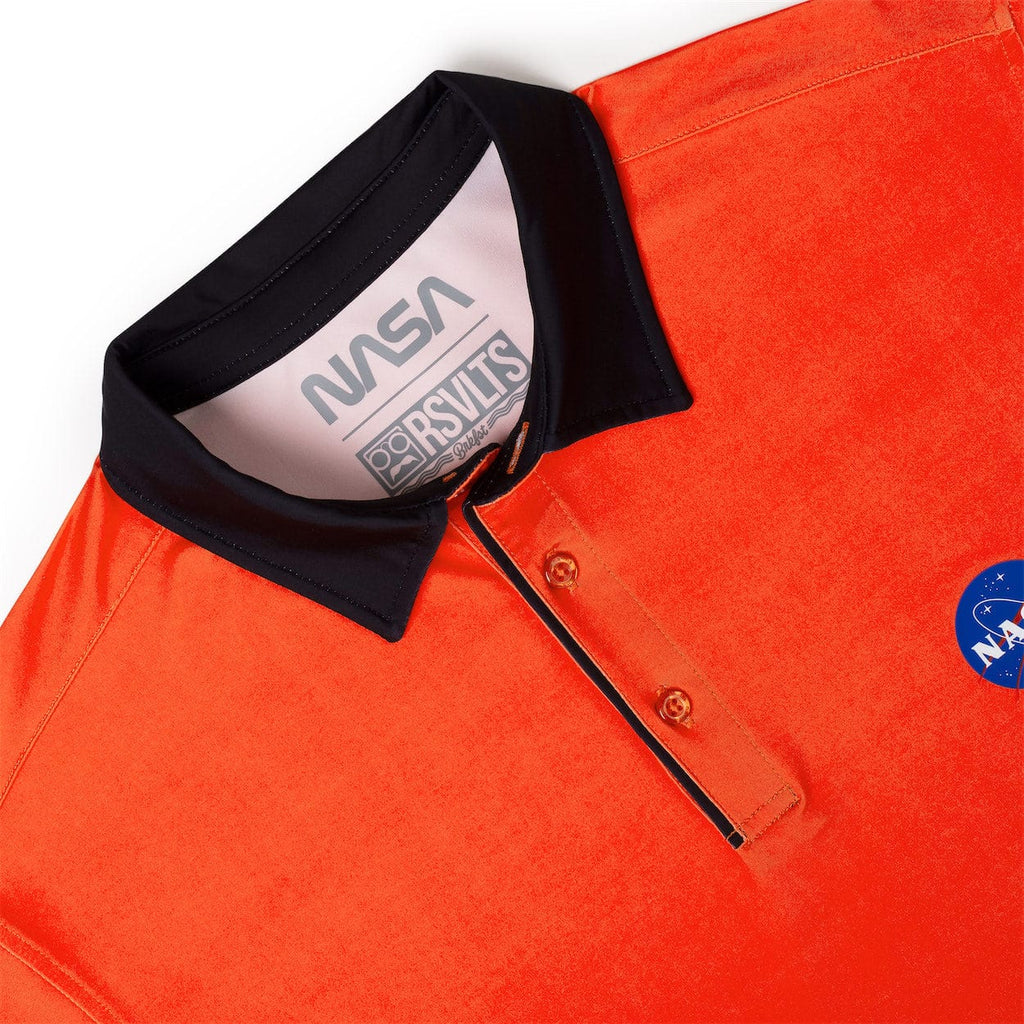 RSVLTS Tangy Tee Time All-Day Polo in Orange — detail 3