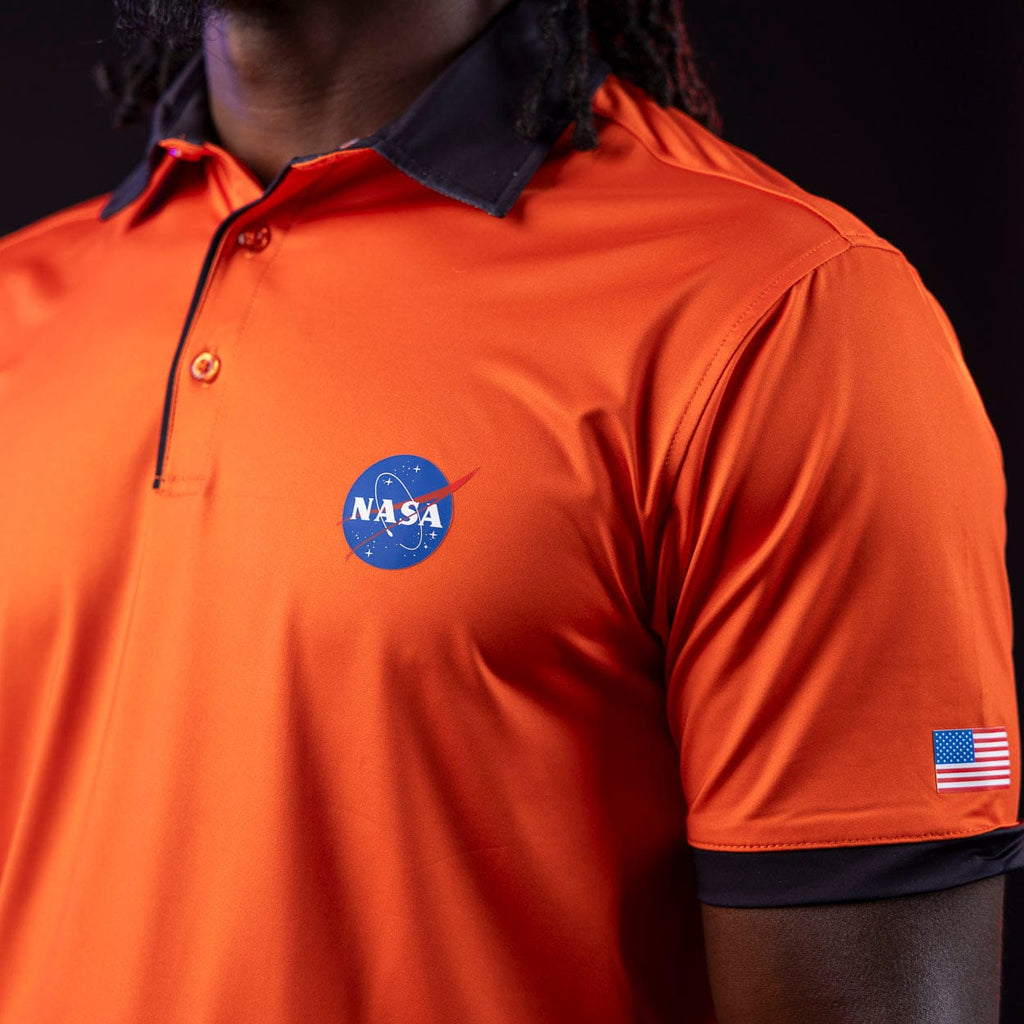 RSVLTS Tangy Tee Time All-Day Polo in Orange — detail 4