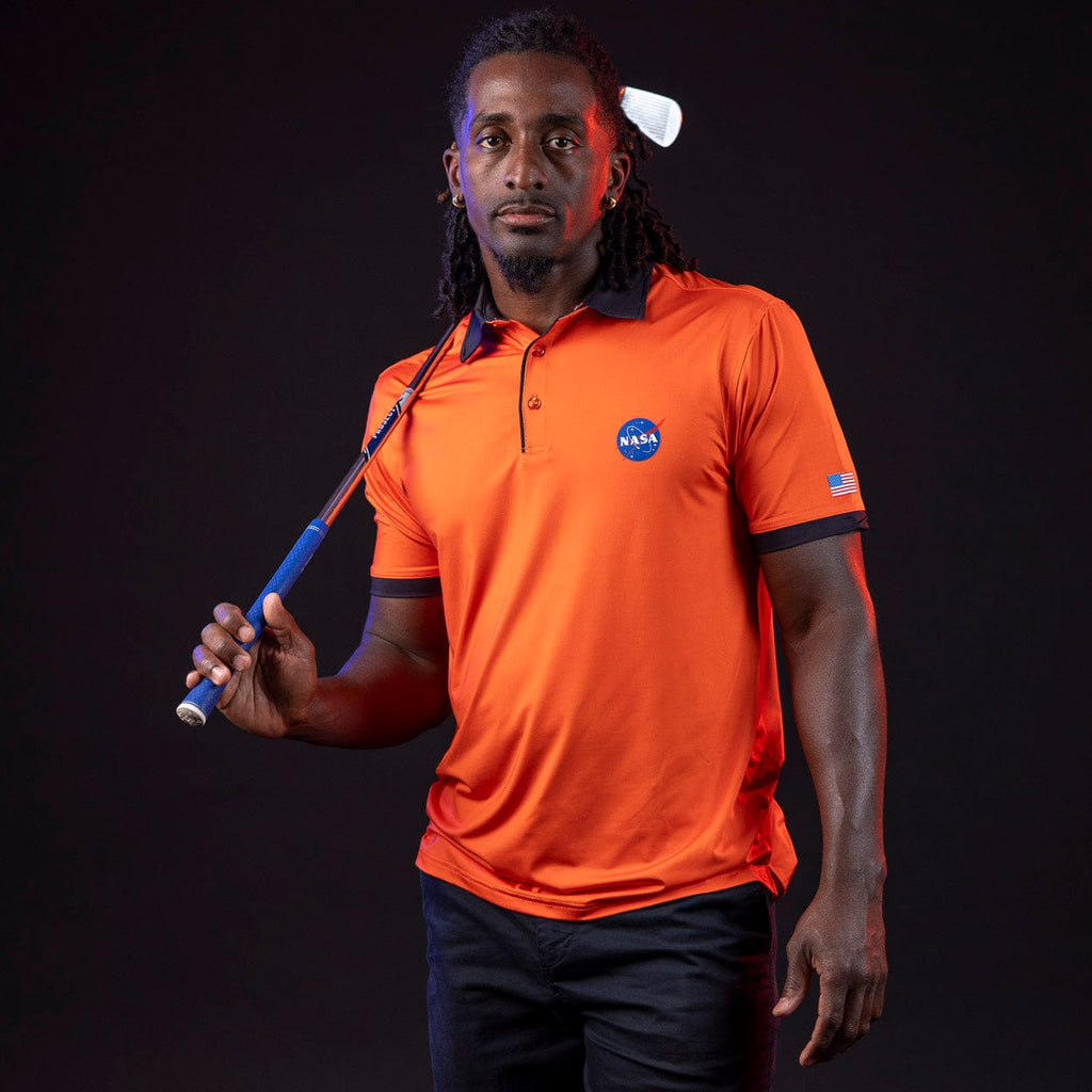 RSVLTS Tangy Tee Time All-Day Polo in Orange — detail 6