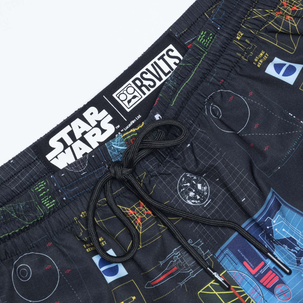 RSVLTS Battle of Yavin Hybrid Shorts in Black — detail 3