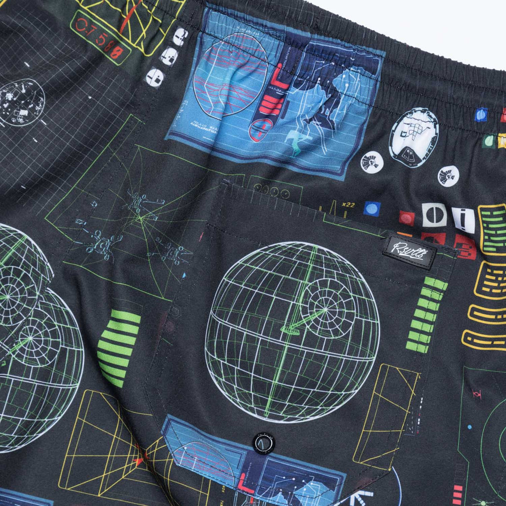RSVLTS Battle of Yavin Hybrid Shorts in Black — detail 5