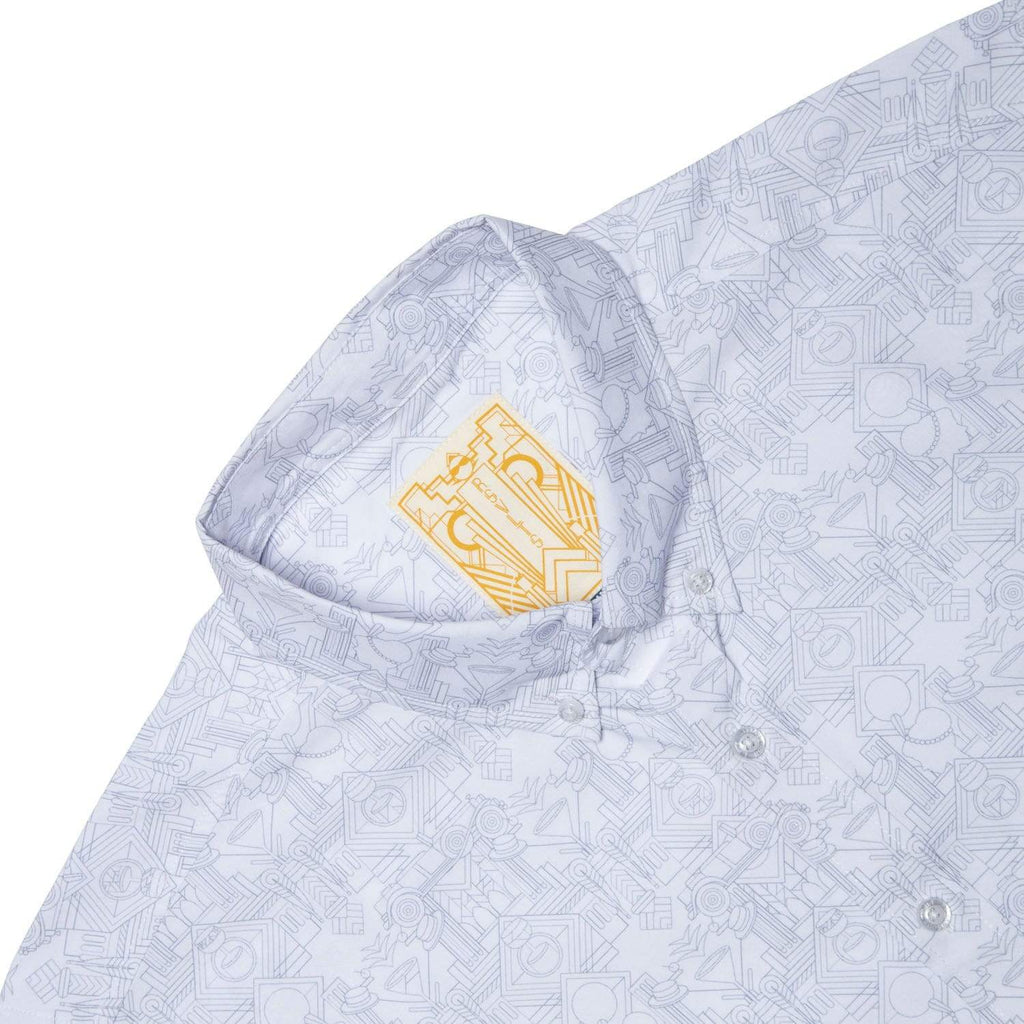 RSVLTS The Speakeasy Long Sleeve Shirt in White — detail 6