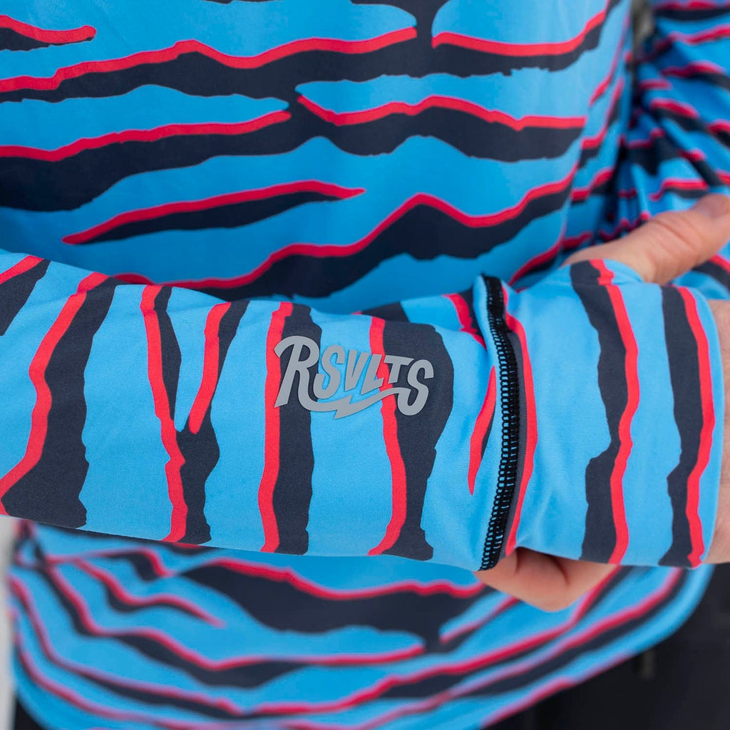 RSVLTS Wild America Crewneck Tee in Blue — detail 3
