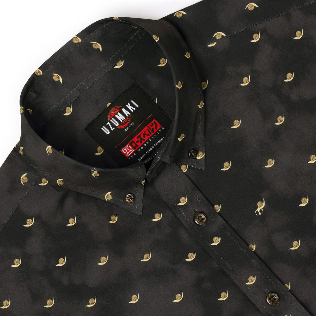 RSVLTS It’s Tsumura! KUNUFLEX Short Sleeve Shirt in Black — detail 6