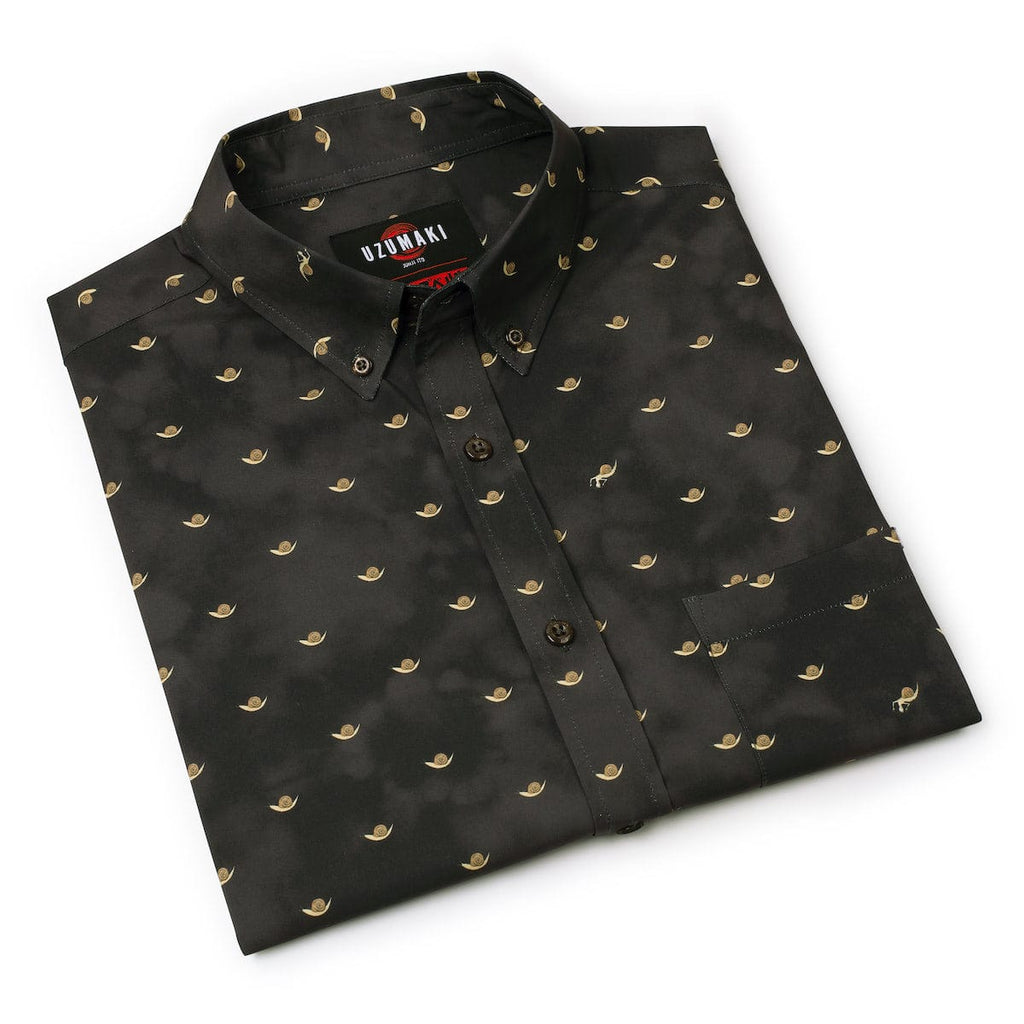 RSVLTS It’s Tsumura! KUNUFLEX Short Sleeve Shirt in Black — detail 8
