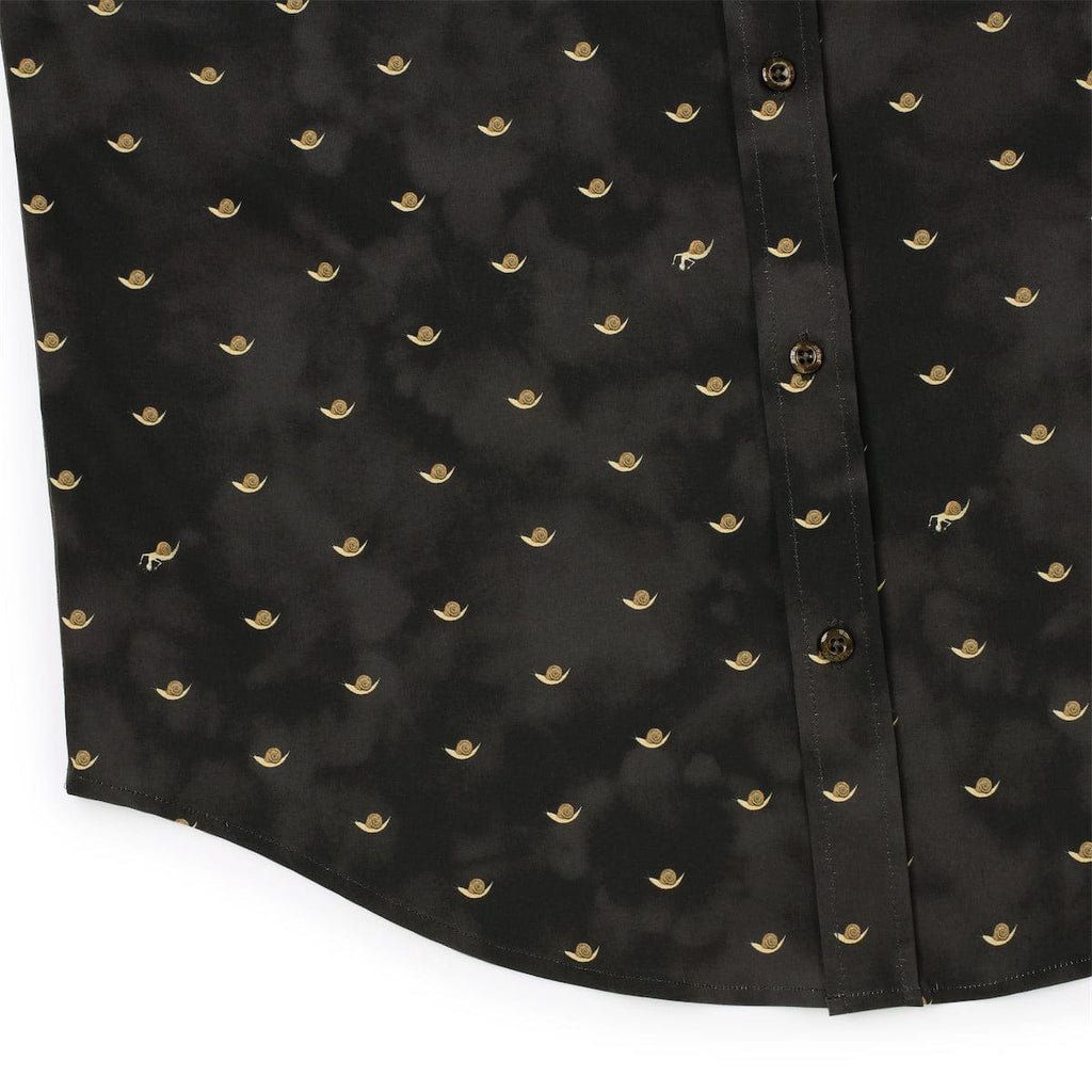 RSVLTS It’s Tsumura! KUNUFLEX Short Sleeve Shirt in Black — detail 7