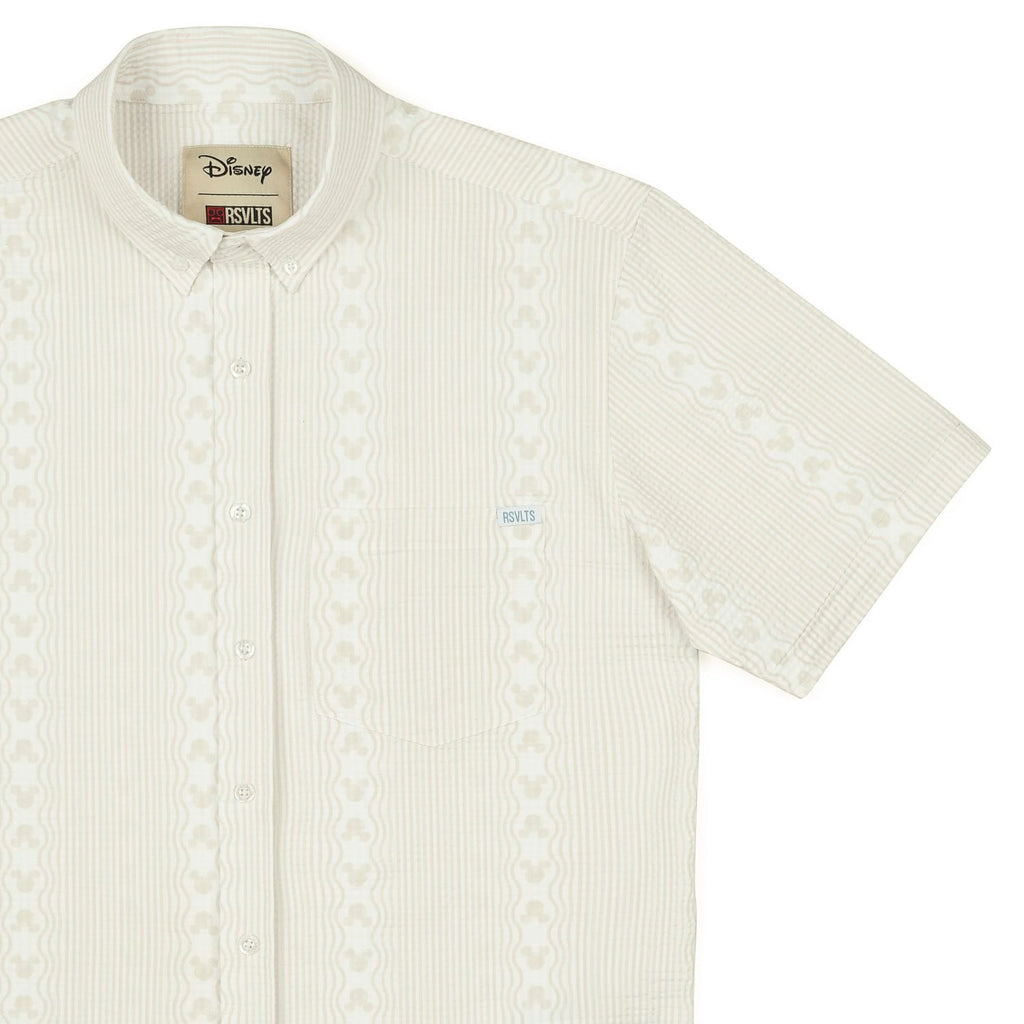 RSVLTS Boardwalk Mickeys Stretch Seersucker Short Sleeve Shirt — detail 5
