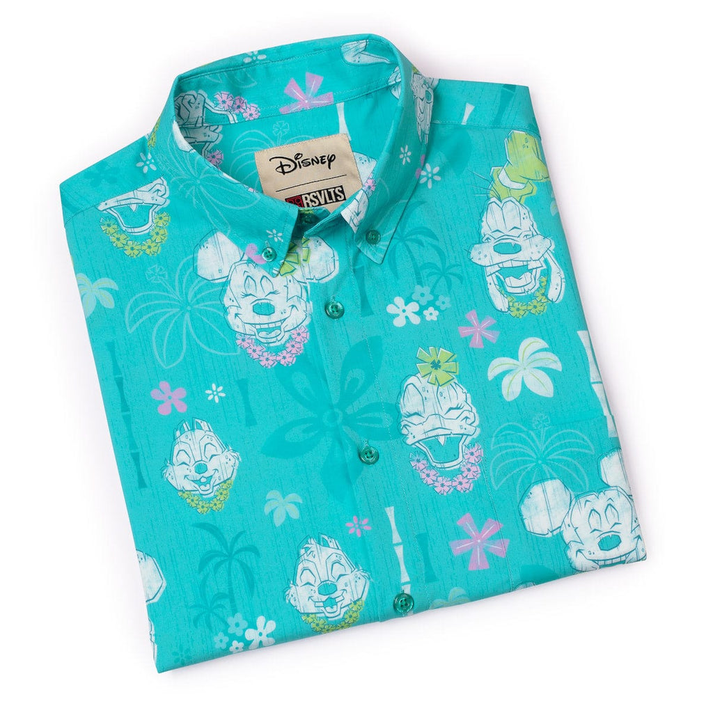 RSVLTS Island Smilin' KUNUFLEX Short Sleeve Shirt in Green — detail 10