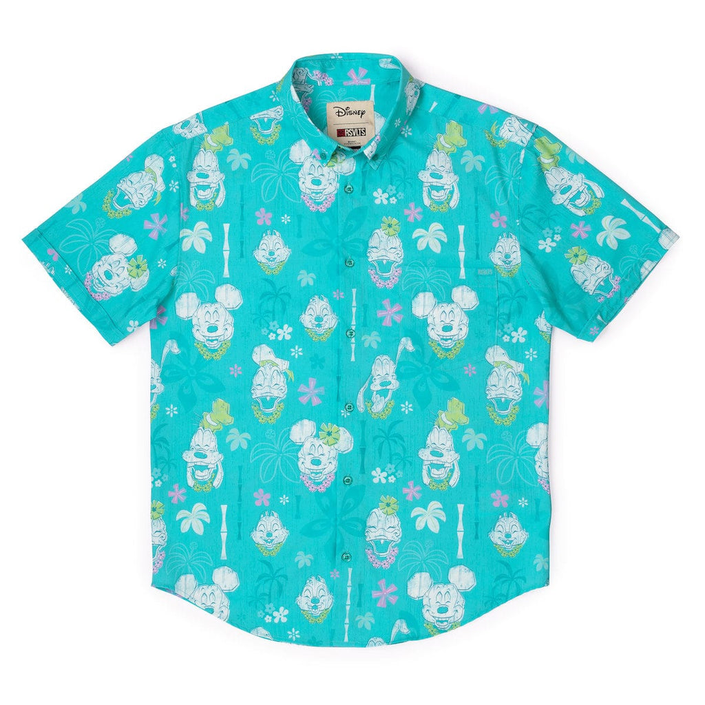 RSVLTS Island Smilin' KUNUFLEX Short Sleeve Shirt in Green — detail 6