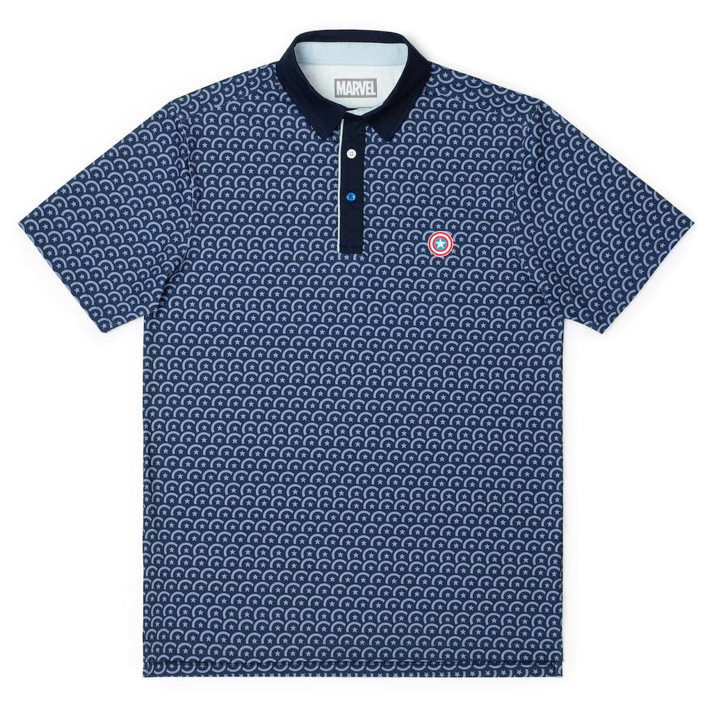 RSVLTS Virtually Indestructible All-Day Polo in Blue — front view
