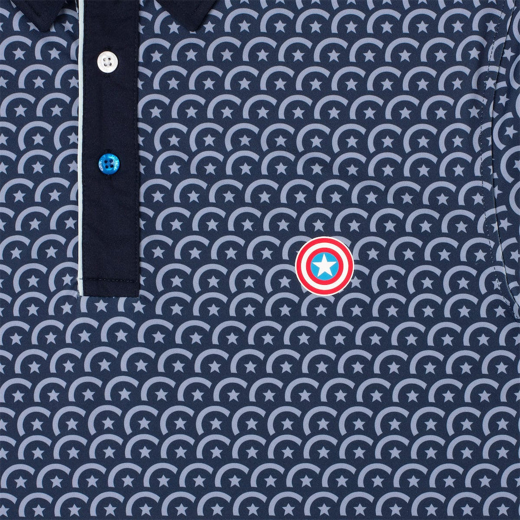 RSVLTS Virtually Indestructible All-Day Polo in Blue — detail 3